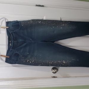 Seven rhinestone stud jeggings size 16w